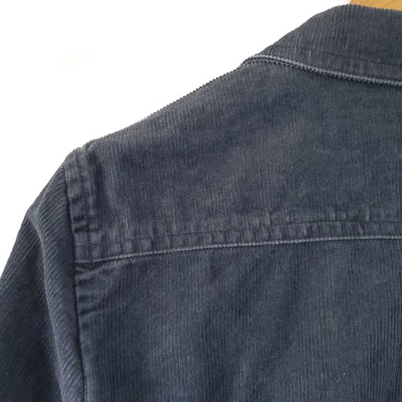 Club Monaco Blue Cotton Textured Blazer - Med - Picture 6 of 13